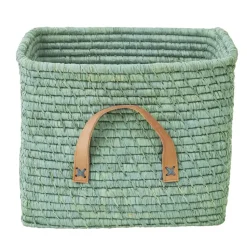 Rice raffia förvaringskorg, Mint