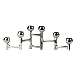 Round Folding ljusstake 28x15 cm, Silver