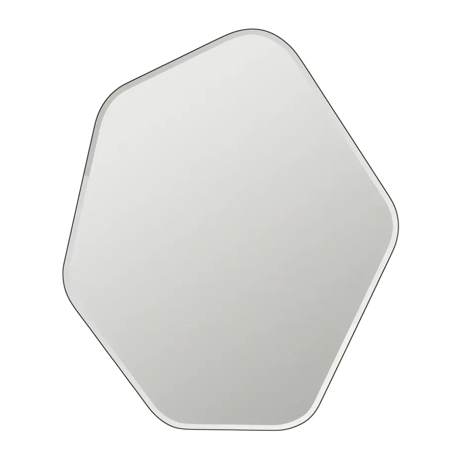 Ruby väggspegel 60x50 cm, Clear-black