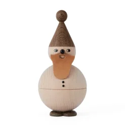 Santa Claus träfigur, Bok-ek-läder