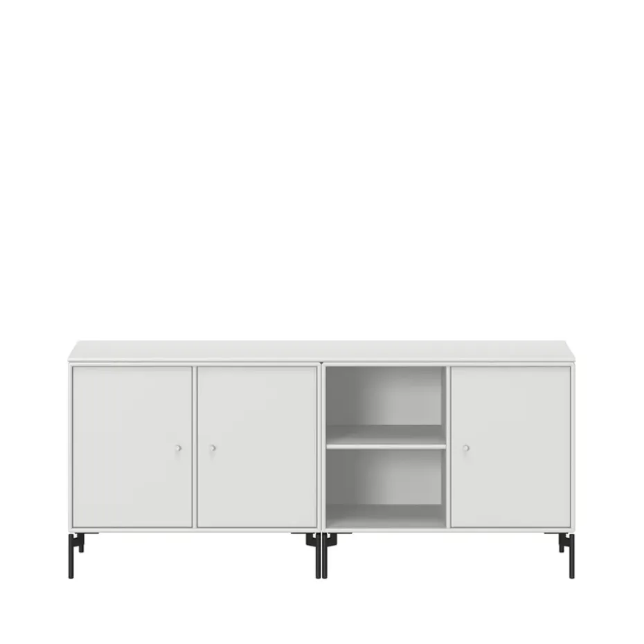 Save sideboard, New white 101-svartlackade ben