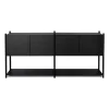 Sceene bookcase H, Svartbetsad ek