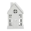 Seholia dekorationshus 17 cm, White
