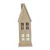 Seholia dekorationshus 28 cm, Antique Light gold