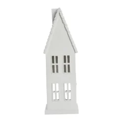 Seholia dekorationshus 28 cm, White
