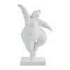 Serafina dekoration kvinna på tå 28,8 cm, White