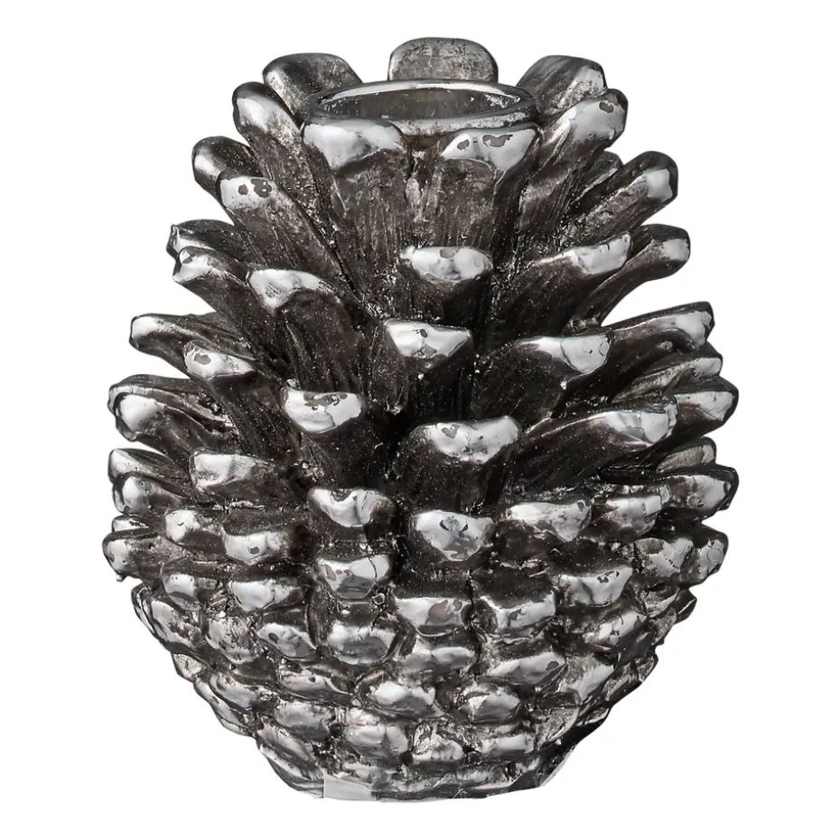 Serafina ljusstake 8 cm, antique silver