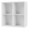 SHOW hylla 69,6x69,6 cm inkl. upphängningsskena, New white
