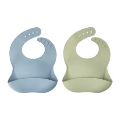 Silly haklapp silikon 2-pack, Green-blue