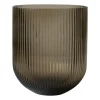 Simple Stripe glasvas brown, Large