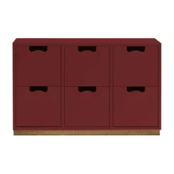 Snö B2 byrå, Brown red