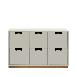 Snö B2 byrå, light grey, eksockel