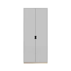 Snö F högskåp, light grey, björksockel, dj.42 cm