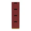 Snö J4 byrå, Brown red