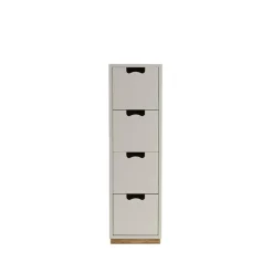 Snö J4 byrå, light grey, eksockel