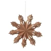 Snowflake juldekoration Indian tan, Ø30 cm