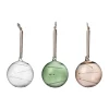 Solboll Ø8 cm 3 delar, Klar-grön-linne