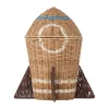 Space rattan korg med lock 31x35 cm, Natur