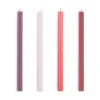 Square Candle ljus mix 4-pack, Reds-bordeaux
