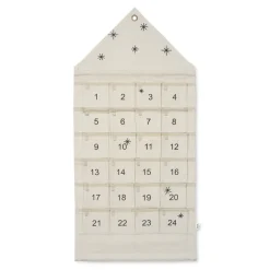 Star julkalender hus 100 cm, Sand