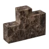 Step trio ljusstake, Brown