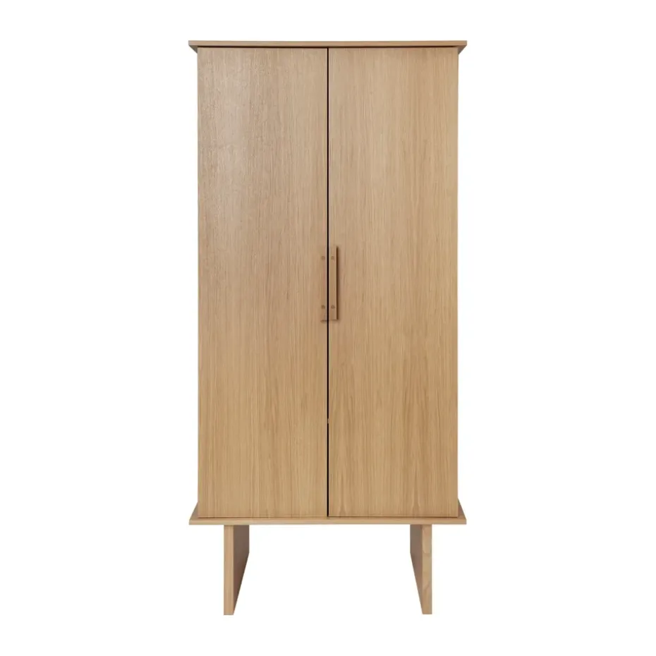 Stilt garderob 90x61x186 cm, Natural