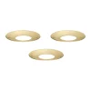 STOFF Nagel ljusmanschett 3-pack, Solid mässing