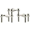 STOFF Nagel ljusstake 3-pack, krom