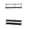 String väggavel, Svart, 50x30 cm, 2-pack