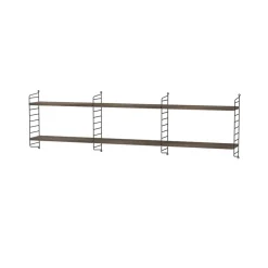 String väggavel, Svart, 50x20 cm, 2-pack
