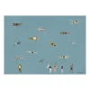 Swimmers poster, Blue, 50x70 cm