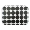 Tallyho bricka 36x28 cm, Svart-vit