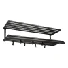 Tamburin hatthylla 100 cm, Svartbetsad ek-svart