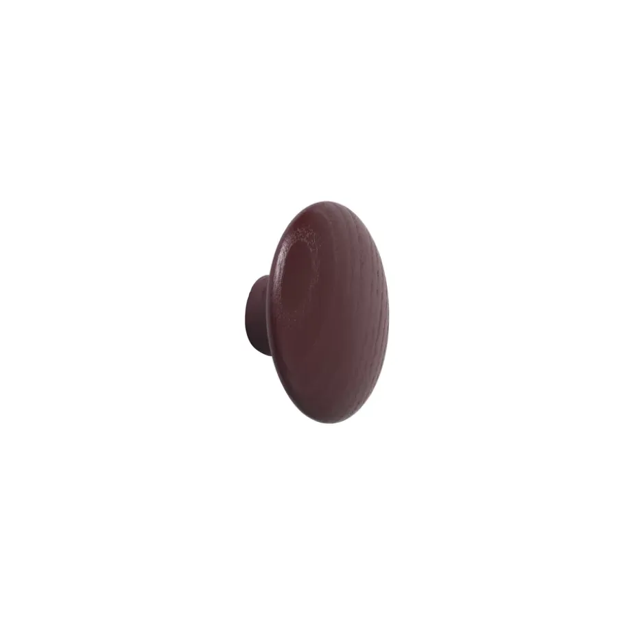 The Dots klädkrok burgundy, Ø9 cm