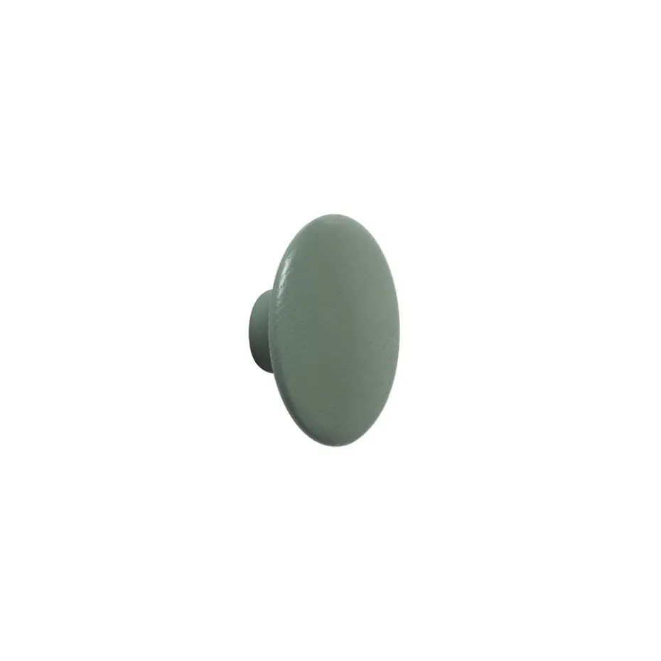 The Dots klädkrok dusty green, Ø6,5 cm