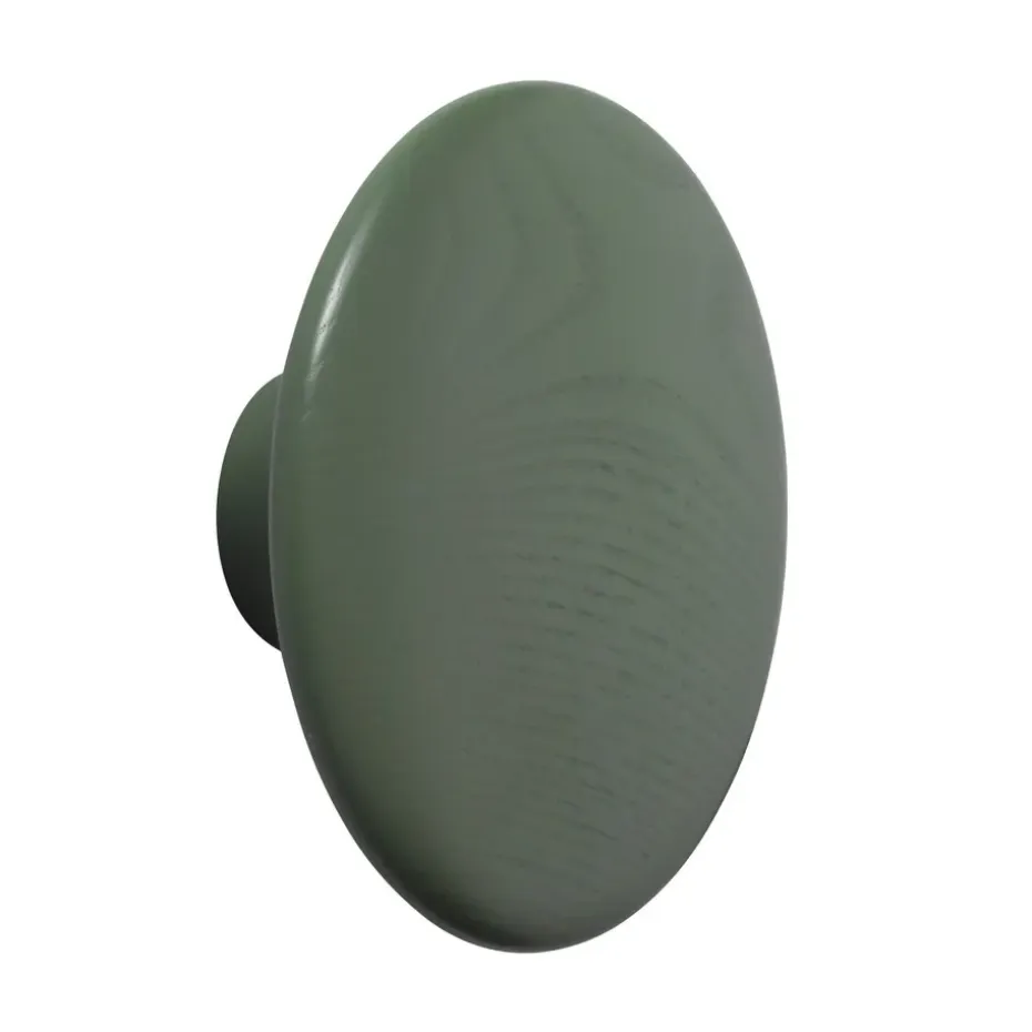The Dots klädkrok dusty green, Ø17 cm