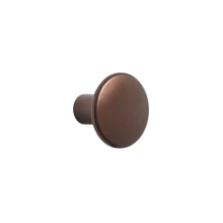 The Dots klädkrok metall Ø2,7 cm, Umber