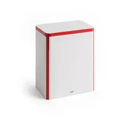 Tin Container förvaringsburk large, Off white-red