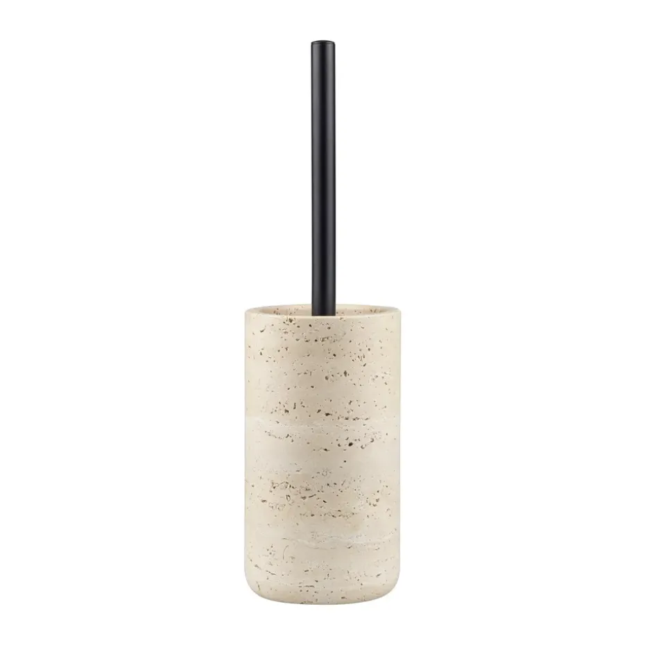 Travertine toalettborste 36 cm, Linen