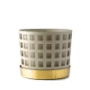 Trio Pot Square Kruka, beige, medium Ø18 cm