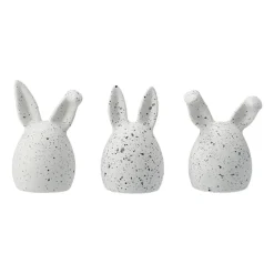 Triplets påskhare 3-pack, White dot