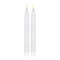 Twisted LED-ljus 25 cm 2-pack, Vit