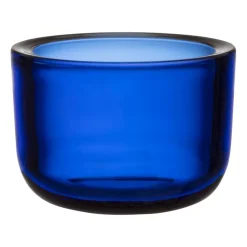 Valkea ljuslykta glas 60 mm, Ultramarinblå