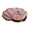 Venusmussla konstglas fat 30x33 cm, Rosa