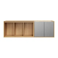 Vipp Cabinet H5 sideboard, Light oak-marble, doors