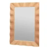 Wavy spegel 70x100 cm, Natural brown
