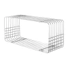 Wire hylla, Chrome, 31x70x26 cm