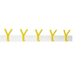 Y kroklist, vit, gul