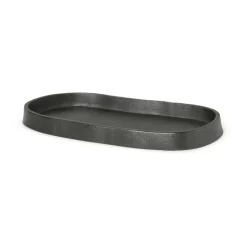 Yama bricka oval 9,5x19 cm, Svärtad aluminium